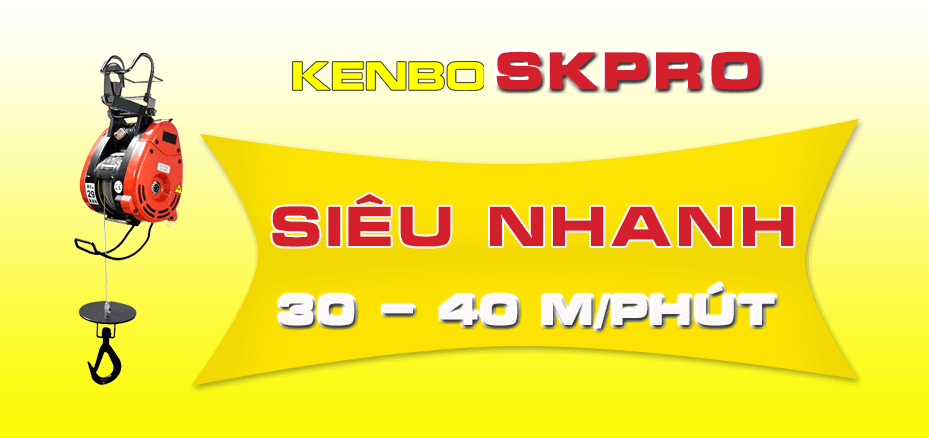 Banner tời điện siêu nhanh KENBO SKPRO