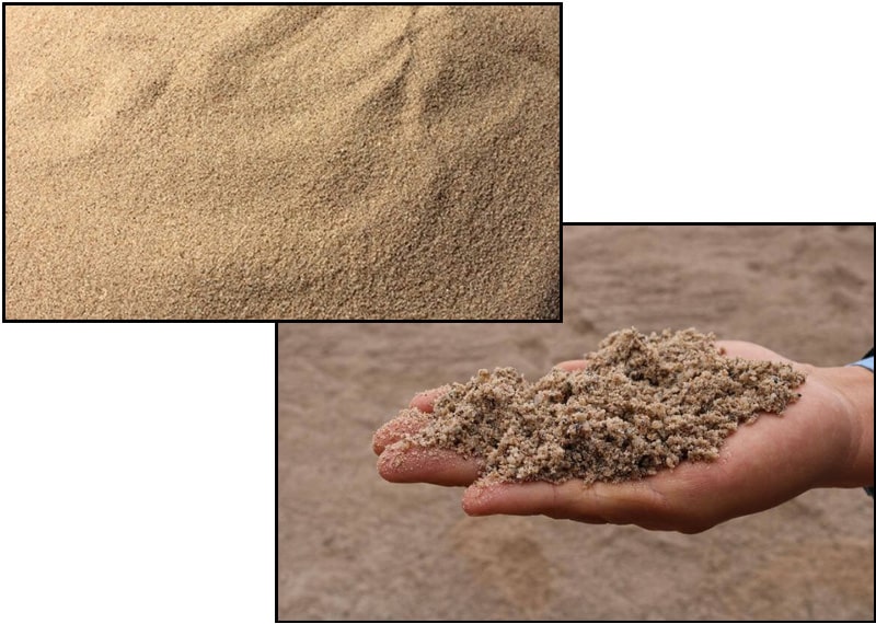cát trộn bê tông