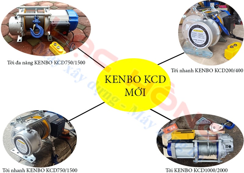 Các phiên bản tời điện đa năng KENBO KCD phiên bản mới 2021